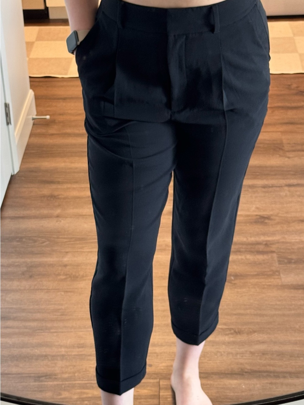 Wilfred Black Cropped Tailored Pants